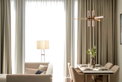 คอนโดให้เช่า : ♦ Nice Decoration ♦ ชั้น 25+ 133.00 ตร.ม. | 2 ห้องนอน 3 ห้องน้ำ | ใกล้ BTS ช่องนนทรี 2 นาที, คิง เพาเวอร์ มหานคร 3 นาที, ตรีนิตีมอลล์ 3 4 นาที