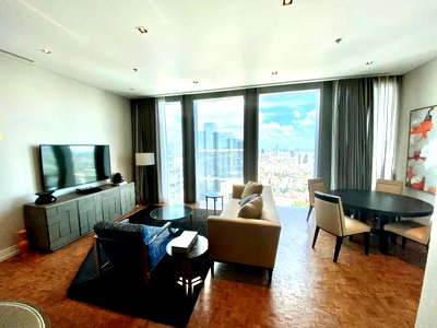 Condos for sale : ● Rare Unit ● 45++ Floor 126 sq.m. | 2 Beds, Fully furnished | near BTS Chong Nonsi 2 mins, King Power Mahanakhon 3 mins, Sathorn Square 4 mins