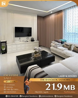 Unlock luxury living! The Bangkok Sathorn 💎 Exclusive corner suite at the best price in the project, Near BTS surasak
