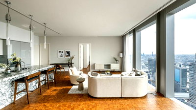 ขายคอนโด : ● Nice Decoration ● ชั้น 40+ 147.00 ตร.ม. | 2 ห้องนอน 3 ห้องน้ำ | ใกล้ BTS ช่องนนทรี 2 นาที, คิง เพาเวอร์ มหานคร 3 นาที, ตรีนิตีมอลล์ 3 4 นาที