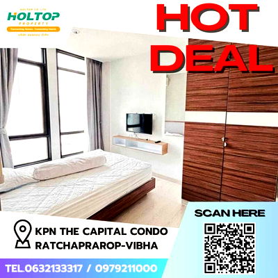 เช่าคอนโด โฮมโปร พลัส เพลินจิต : #Z1253 ให้เช่าคอนโด  KPN The Capital Condo Ratchaprarop-Vibha 