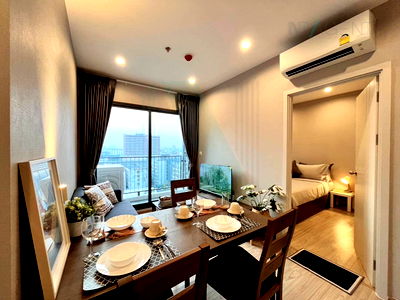 Condos for rent Ramkhamhaeng University : For Rent Condo THE TREE HUA MAK INTERCHANGE Building 1, Floor 10,2 bed room, Room size 43 sqm
