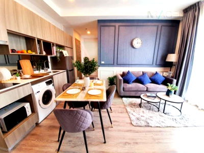 Condos for rent : For Rent Condo KNIGHTSBRIDGE COLLAGE RAMKHAMHAENG Building 1, Floor 20,2 bed room, Room size 43.00 sqm