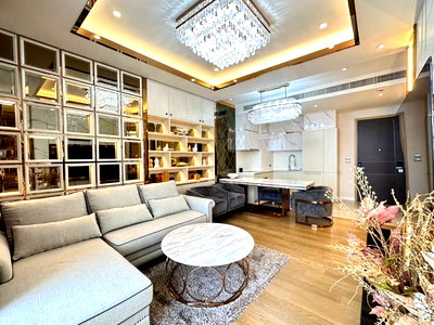 Condos for sale : ♦ Royal Luxury style ♦ 50+ floor 94.56 sq.m. | 2 Beds, Chao Phraya River view | Near Icon Siam 1 min., BTS Krung Thonburi 2 mins.