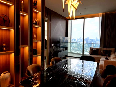 ขายคอนโด : ♦ Nice Decoration ♦ ชั้น 35+ 102.55 ตร.ม. | 2 ห้องนอน 2 ห้องน้ำ, วิวแม่น้ำเจ้าพระยา | ใกล้ ไอคอนสยาม 1 นาที, BTS กรุงธนบุรี 2 นาที