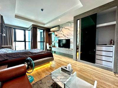 Condos for rent Robinson Sriracha : UK01-267 Condo in the heart of Sriracha, Ladda Plus Sriracha: near Sukhumvit, only 10,000 baht/month, Studio room, 32 sq m. 12A floor | 6 foot bed