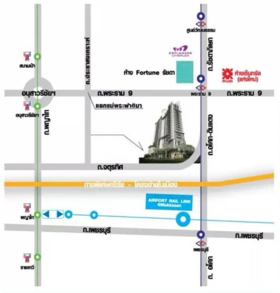 picture 2-BR Condo at The Mark Ratchada-Airport Link near ARL Makkasan (ID 2025825) - 2/45