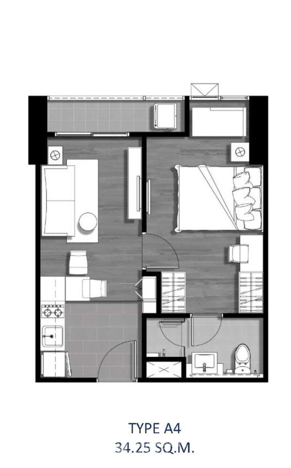 รูป คอนโด 1-ห้องนอน ที่ ซี เอกมัย ใกล้ ARL รามคำแหง (ID 2174261) - รูปที่ 13/13