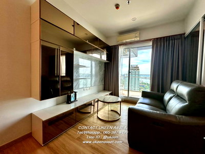 คอนโดให้เช่า : UK01-281 The ZEA ศรีราชา : 1 ห้องนอน | 35 ตร ม. | ชั้น 28 | 12,000 บาท/เดือน พร้อมชั้นวางบิ้วอินดีไซน์หรู 