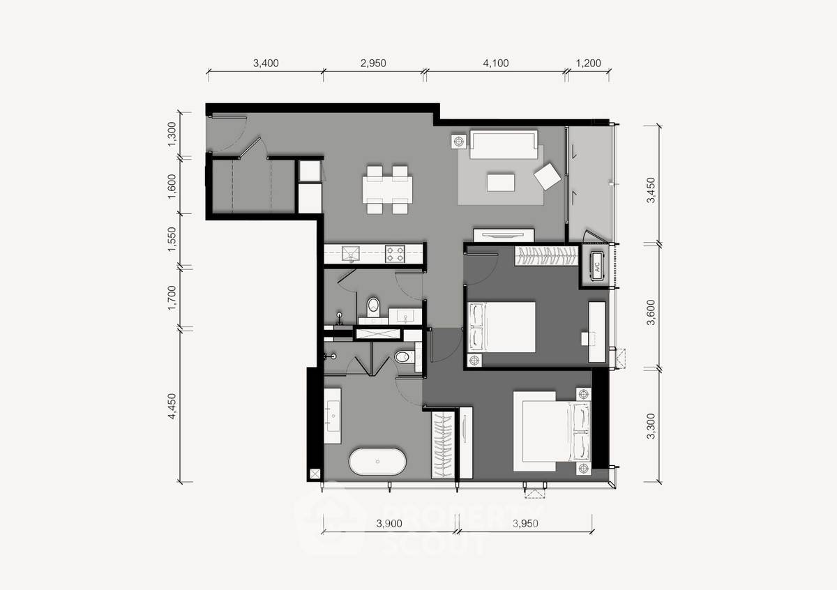 รูป คอนโด 2-ห้องนอน ที่ เทตต์ สาทร 12 ใกล้ BTS เซนต์หลุยส์ (ID 1817536) - รูปที่ 9/9