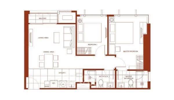 picture 2-BR Condo at The Line Ratchathewi near BTS Ratchathewi (ID 2070824) - 7/7