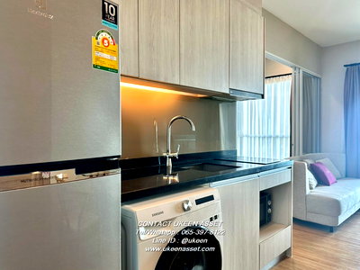 Condos for rent : UK01-282 Condo The ZEA Sriracha: 1 bedroom, 26th floor, size 35 sq m | 12,000 baht/month, large balcony, sea view