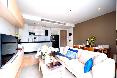 คอนโดให้เช่า : ชั้น 21 แบบ 2 ห้องนอน HQ Thonglor ใกล้ BTS ทองหล่อ (ID 2166300)
