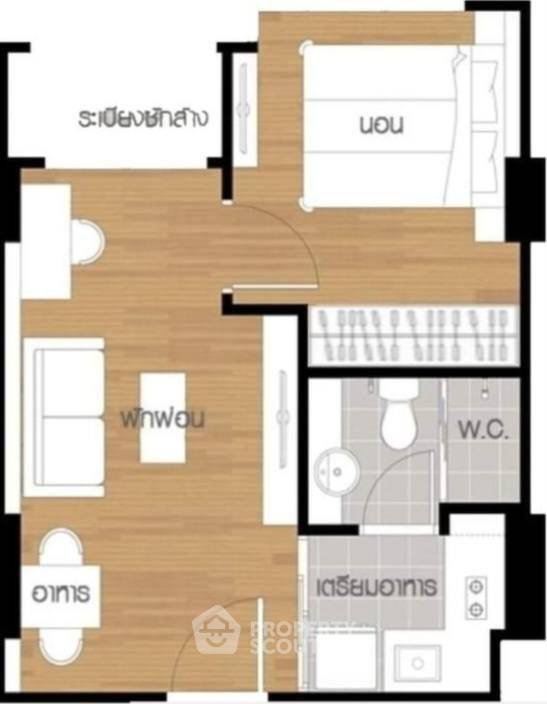 รูป คอนโด 1-ห้องนอน ที่ ลุมพินี พาร์ค ริเวอร์ไซด์ พระราม 3 ใกล้ พระราม 3 (ID 1888591) - รูปที่ 6/9