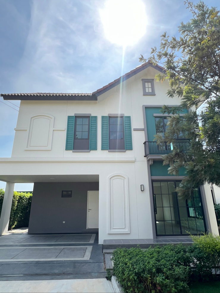 ขายบ้านเดี่ยว : บ้านเดี่ยวแปลงมุม 4 นอน ทำเลสวย หน้าบ้านไม่ชนใคร ใกล้ส่วนกลาง ใกล้ทางเข้า!! อณาสิริ เวสต์เกต