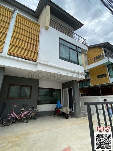 For rent: 3-storey twin house, Veridian Ratchapruek project, near MRT Bang Rak Yai