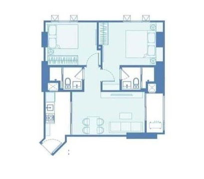 คอนโด 2-ห้องนอน ที่ แอสปาย วิภา-วิคตอรี่ ใกล้ BTS สนามเป้า (ID 1774395)