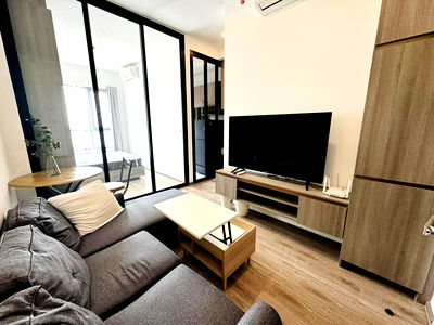 Condos for rent BTS On Nut : ✨ With washing machine, Knightsbridge Prime On Nut condo, 1 bedroom, 27 sq m, 18th floor, only 20,000 baht 🏡💖