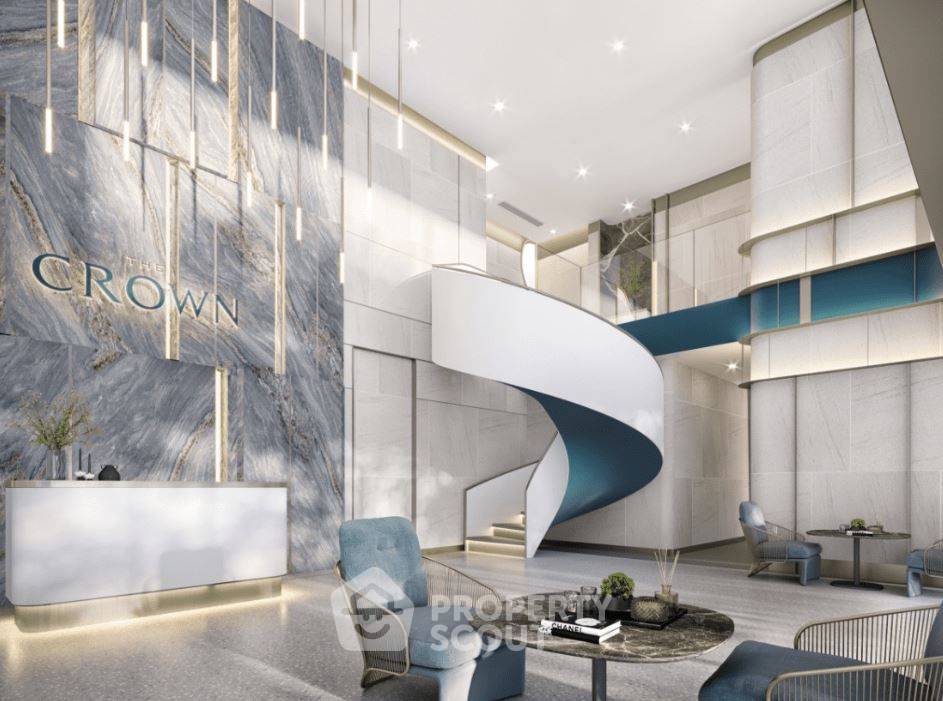 picture 2-BR Condo at THE CROWN Residences near MRT Khlong Toei (ID 1360018) - 1/5
