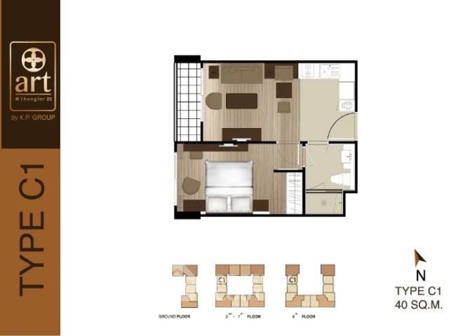 picture 1-BR Condo at Art @ Thonglor close to Thong Lo (ID 510645) - 8/8
