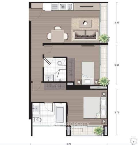 picture 2-BR Condo at Noble Revo Silom near BTS Surasak (ID 783285) - 7/7