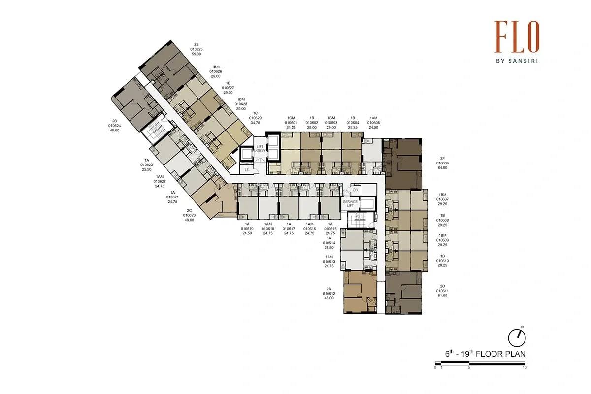 picture 2-BR Condo at FLO By Sansiri near MRT Wat Mangkon (ID 2145500) - 2/6