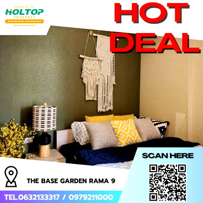 คอนโดให้เช่า : #R4987 ให้เช่าคอนโด THE BASE Garden Rama 9