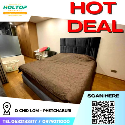 คอนโดให้เช่า : #R4993  ให้เช่าคอนโด Q Chid Lom - Phetchaburi