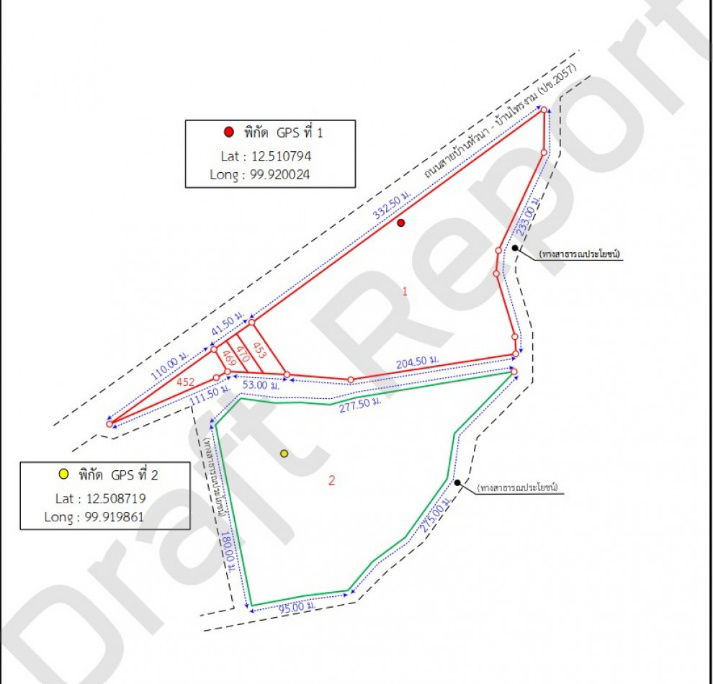 picture Land for sale, Hua Hin 112 Hua Hin Tique, size 43 rai 1 ngan 32 sq wa, on the road - 7/7