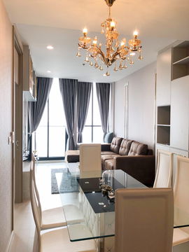 ♦ High floor ♦ B Tower, 35+ Floor, Type B01 | 75.45 sq.m. 2 beds | Condo skywalk connect to BTS ploenchit and Central Embassy