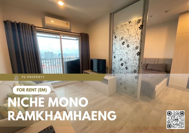 For rent 📍 Niche Mono Ramkhamhaeng 📍 Fully furnished and equipped with electrical appliances, near The Mall