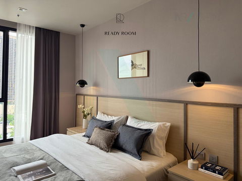 🚩 For Rent Condo IDEO Q SUKHUMVIT 36 Building 1, Floor 18,1 bed room, Room size 45 sqm