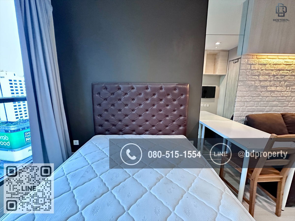 รูป Bestdeal ให้เช่า Studio 22ตรม.ราคา 14,000/เดือนเท่านั้น เฟอร์นิเจอร์และเครื่องใช้ไฟฟ้าครบ “IDEO MOBI RAMA 9” ใกล้MRT และ เซ็นทรัลพระราม 9 เพียง 80 ม. - รูปที่ 7/10