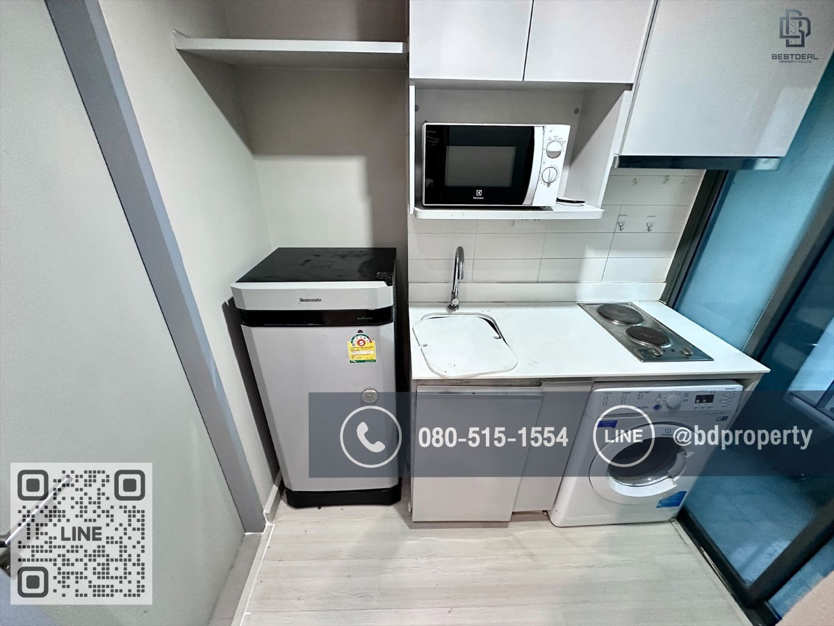รูป Bestdeal ให้เช่า Studio 22ตรม.ราคา 14,000/เดือนเท่านั้น เฟอร์นิเจอร์และเครื่องใช้ไฟฟ้าครบ “IDEO MOBI RAMA 9” ใกล้MRT และ เซ็นทรัลพระราม 9 เพียง 80 ม. - รูปที่ 9/10