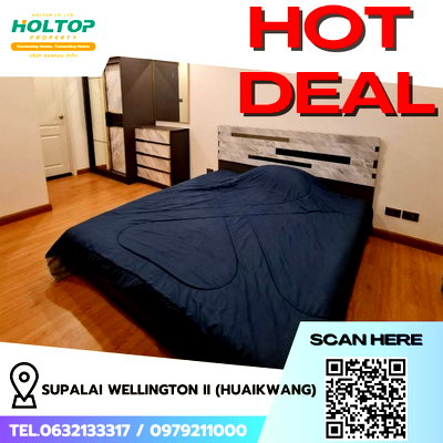 คอนโดให้เช่า : #R5022 ให้เช่าคอนโด Supalai Wellington II (Huaikwang) 