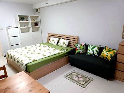 Condos for rent Bangkok : 🥳[Rent-RAR2507-2067] City Home Sukhumvit. Tower A1, Fl.2*Washing machine *Near BTS Udomsuk💚Line id: @thefirstagent**