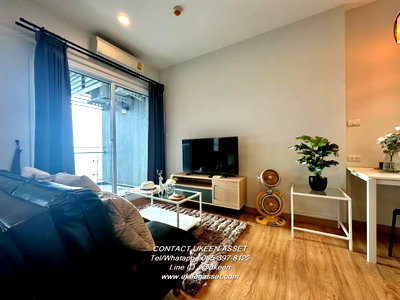 Condos for rent Samitivej Sriracha Hospital : UK01-273 Condo for rent The ZEA Sriracha: 1 bedroom, 6-foot bed, 15th floor, size 35 sq m | 10,000 baht/month