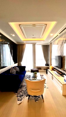 คอนโดให้เช่า : ● Nice Decoration ● Tower B ชั้น 15+ Type B04 | 1 ห้องนอน 58.35 ตร.ม. | คอนโดมี Skywalk เชื่อมเข้า BTS เพลินจิต, Central Embassy