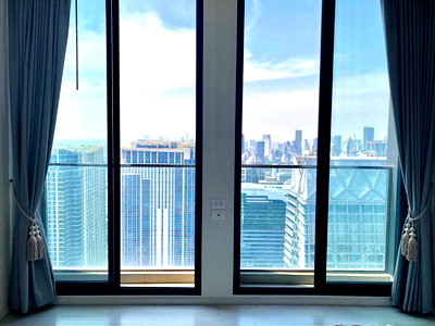 Condos for rent : ❖ Rare Unit ❖ Tower C, 40up Floor, Type A06 | 1 Bedroom 59.73 sq.m. | Condo skywalk connect to BTS ploenchit and Central Embassy.