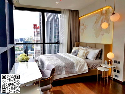 Condos for sale : 📲Line ID @556ryccg ✨2 Bedroom 80 sqm Floor27 THE LINE Ratchathewi, Phetchaburi Road Fully furnished near sky train BTS Ratchathewi