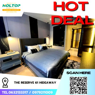 คอนโดให้เช่า : #R5061 ให้เช่าคอนโด THE RESERVE 61 HIDEAWAY