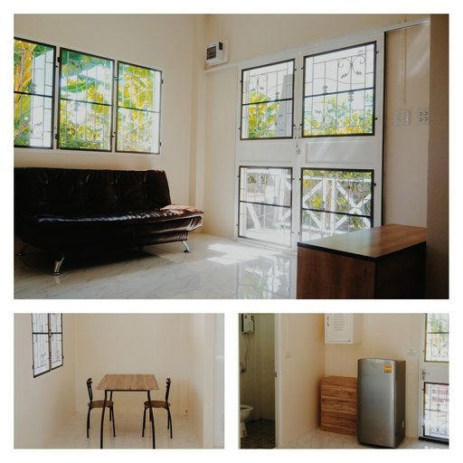 รูป บ้านให้เช่าพร้อมเฟอร์นิเจอร์ 1 ห้องนอน 1 ห้องน้ำ 1 ระเบียง 1 ที่จอดรถ 1 ห้องนั่งเล่น และพื้นที่บริเวณรอบบ้าน  - รูปที่ 3/4