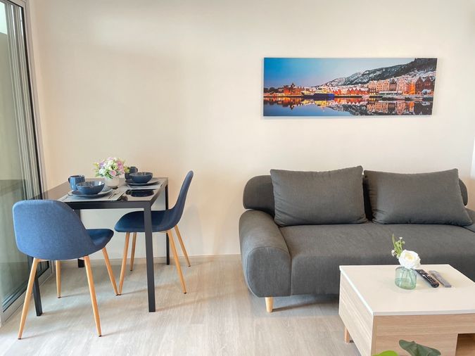 ❤️🤍💙 2 ห้องนอน (1Bedplus)🌊พร้อมเครื่องซักผ้า  ​