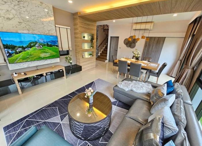4-bed house for rent, 216 sqm, 54 sq wah, Baan Lumpini Suanluang Rama 9
