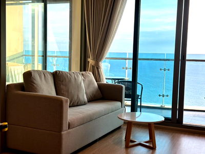 คอนโดให้เช่า : ให้เช่า : The Symphony คอนโดหรู ติดทะเล - 1 Bed 48 ตรม ชั้น 33 - วิวทะเลพาโนราม่า พร้อมเข้าอยูา