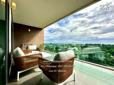 เช่าคอนโด รร.วอนนภาศัพท์ : UK01-292 คอนโด Casalunar Paradiso ศรีราชา - บางแสน ติดทะเล : 2 ห้องนอน 95 ตรม. ห้องใหญ่จัดเต็ม เช่าเพียง 35,000/เดือน วิวบรรยากาศสุดผ่อนคลาย