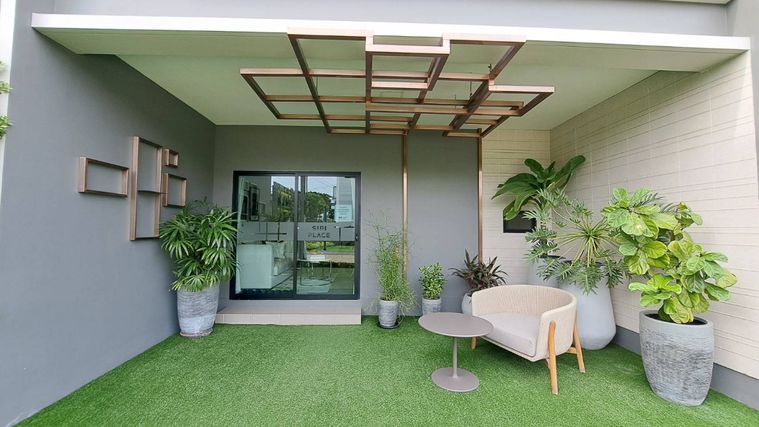For sale: Model home, townhouse in front of clubhouse!!! Modern Loft style, Siri Place project, Pracha Uthit 90