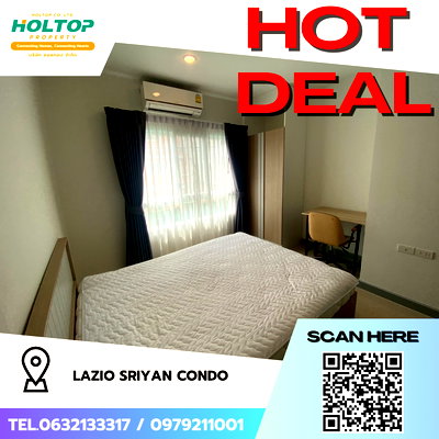 คอนโดให้เช่า : #S4078 ให้เช่า Lazio Sriyan Condo 