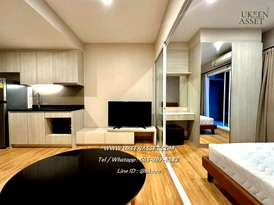 Condos for rent Robinson Sriracha : UK01-299 Condo for rent The ZEA Sriracha: 1 bedroom, size 30 sq m, 9,000 baht/month, beautiful view, large balcony