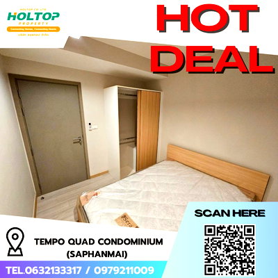 คอนโดให้เช่า : #R5071 ให้เช่าคอนโด  Tempo Quad Condominium  (Saphanmai)